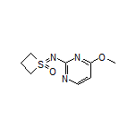 1-[(4-Methoxypyrimidin-2-yl)imino]thietane 1-Oxide