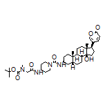 4-[2-[Boc-(methyl)amino]acetamido]-N-[(3S,5R,8R,9S,10S,13R,14S,17R)-14-hydroxy-10,13-dimethyl-17-(2-oxo-2H-pyran-5-yl)hexadecahydro-1H-cyclopenta[a]phenanthren-3-yl]piperazine-1-carboxamide
