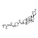 4-[2-(Boc-amino)acetamido]-N-[(3S,5R,8R,9S,10S,13R,14S,17R)-14-hydroxy-10,13-dimethyl-17-(2-oxo-2H-pyran-5-yl)hexadecahydro-1H-cyclopenta[a]phenanthren-3-yl]piperazine-1-carboxamide