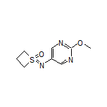 1-[(2-Methoxypyrimidin-5-yl)imino]thietane 1-Oxide