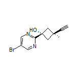(1R,3R)-rel-1-(5-Bromopyrimidin-2-yl)-3-ethynyl-3-methylcyclobutanol