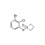 1-[(3-Bromo-2-chlorophenyl)imino]thietane 1-Oxide
