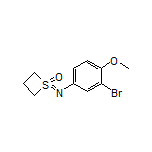 1-[(3-Bromo-4-methoxyphenyl)imino]thietane 1-Oxide