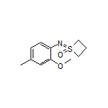 1-[(2-Methoxy-4-methylphenyl)imino]thietane 1-Oxide
