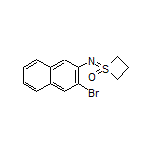 1-[(3-Bromonaphthalen-2-yl)imino]thietane 1-Oxide