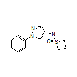 1-[(1-Phenyl-4-pyrazolyl)imino]thietane 1-Oxide