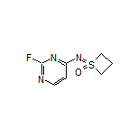 1-[(2-Fluoropyrimidin-4-yl)imino]thietane 1-Oxide