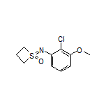 1-[(2-Chloro-3-methoxyphenyl)imino]thietane 1-Oxide