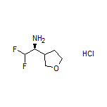 (1S)-2,2-Difluoro-1-(tetrahydrofuran-3-yl)ethanamine Hydrochloride