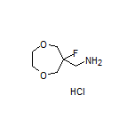 (6-Fluoro-1,4-dioxepan-6-yl)methanamine Hydrochloride