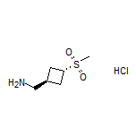 [trans-3-(Methylsulfonyl)cyclobutyl]methanamine Hydrochloride