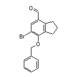 7-(Benzyloxy)-6-bromoindane-4-carbaldehyde