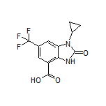 1-Cyclopropyl-2-oxo-6-(trifluoromethyl)-2,3-dihydrobenzimidazole-4-carboxylic Acid