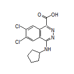 6,7-Dichloro-4-(cyclopentylamino)phthalazine-1-carboxylic Acid