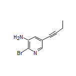 2-Bromo-5-(but-1-yn-1-yl)pyridin-3-amine