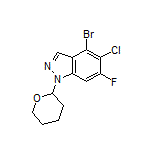 4-Bromo-5-chloro-6-fluoro-1-(tetrahydro-2H-pyran-2-yl)-1H-indazole