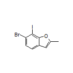 6-Bromo-7-iodo-2-methylbenzofuran