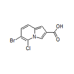 6-Bromo-5-chloroindolizine-2-carboxylic Acid