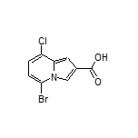 5-Bromo-8-chloroindolizine-2-carboxylic Acid