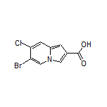 6-Bromo-7-chloroindolizine-2-carboxylic Acid