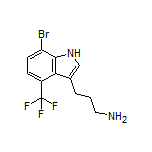 3-[7-Bromo-4-(trifluoromethyl)-3-indolyl]-1-propanamine