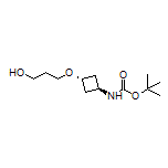 3-[trans-3-(Boc-amino)cyclobutoxy]propan-1-ol