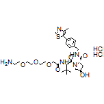 (2S,4R)-1-[(S)-14-Amino-2-(tert-butyl)-4-oxo-6,9,12-trioxa-3-azatetradecan-1-oyl]-4-hydroxy-N-[4-(4-methylthiazol-5-yl)benzyl]pyrrolidine-2-carboxamide Dihydrochloride(contains <6%H2O)