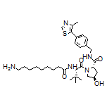 (2S,4R)-1-[(S)-2-(9-Aminononanamido)-3,3-dimethylbutanoyl]-4-hydroxy-N-[4-(4-methylthiazol-5-yl)benzyl]pyrrolidine-2-carboxamide