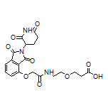 3-[2-[2-[[2-(2,6-Dioxo-3-piperidyl)-1,3-dioxoisoindolin-4-yl]oxy]acetamido]ethoxy]propanoic Acid