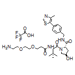 (2S,4R)-1-[(S)-2-[3-[2-(2-Aminoethoxy)ethoxy]propanamido]-3,3-dimethylbutanoyl]-4-hydroxy-N-[4-(4-methyl-5-thiazolyl)benzyl]pyrrolidine-2-carboxamide Trifluoroacetate