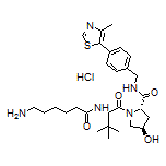 (2S,4R)-1-[(S)-2-(6-Aminohexanamido)-3,3-dimethylbutanoyl]-4-hydroxy-N-[4-(4-methylthiazol-5-yl)benzyl]pyrrolidine-2-carboxamide Hydrochloride