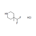 4-(Difluoromethyl)-4-methylpiperidine Hydrochloride