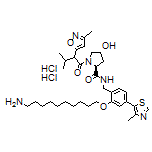 (2S,4R)-N-[2-[(10-Aminodecyl)oxy]-4-(4-methylthiazol-5-yl)benzyl]-4-hydroxy-1-[3-methyl-2-(3-methylisoxazol-5-yl)butanoyl]pyrrolidine-2-carboxamide Dihydrochloride