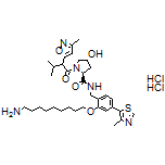 (2S,4R)-N-[2-[(9-Aminononyl)oxy]-4-(4-methylthiazol-5-yl)benzyl]-4-hydroxy-1-[3-methyl-2-(3-methylisoxazol-5-yl)butanoyl]pyrrolidine-2-carboxamide Dihydrochloride