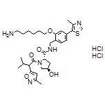 (2S,4R)-N-[2-[(6-Aminohexyl)oxy]-4-(4-methylthiazol-5-yl)benzyl]-4-hydroxy-1-[3-methyl-2-(3-methylisoxazol-5-yl)butanoyl]pyrrolidine-2-carboxamide Dihydrochloride