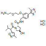 (2S,4R)-N-[2-[2-(2-Aminoethoxy)ethoxy]-4-(4-methylthiazol-5-yl)benzyl]-4-hydroxy-1-[3-methyl-2-(3-methylisoxazol-5-yl)butanoyl]pyrrolidine-2-carboxamide Dihydrochloride