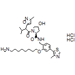 (2S,4R)-N-[2-[(8-Aminooctyl)oxy]-4-(4-methyl-5-thiazolyl)benzyl]-4-hydroxy-1-[3-methyl-2-(3-methylisoxazol-5-yl)butanoyl]pyrrolidine-2-carboxamide Dihydrochloride