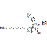 (2S,4R)-1-[(S)-2-(13-Aminotridecanamido)-3,3-dimethylbutanoyl]-4-hydroxy-N-[4-(4-methylthiazol-5-yl)benzyl]pyrrolidine-2-carboxamide Dihydrochloride