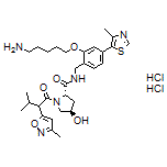 (2S,4R)-N-[2-[(5-Aminopentyl)oxy]-4-(4-methylthiazol-5-yl)benzyl]-4-hydroxy-1-[3-methyl-2-(3-methylisoxazol-5-yl)butanoyl]pyrrolidine-2-carboxamide Dihydrochloride