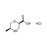 (2R,5S)-5-Methylmorpholine-2-carboxylic Acid Hydrochloride
