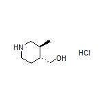 [(3S,4R)-3-Methylpiperidin-4-yl]methanol Hydrochloride