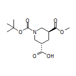 (3S,5S)-1-Boc-5-(methoxycarbonyl)piperidine-3-carboxylic Acid