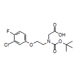 2-[Boc-[2-(3-chloro-4-fluorophenoxy)ethyl]amino]acetic Acid