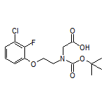 2-[Boc-[2-(3-chloro-2-fluorophenoxy)ethyl]amino]acetic Acid