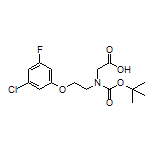 2-[Boc-[2-(3-chloro-5-fluorophenoxy)ethyl]amino]acetic Acid