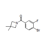 (4-Bromo-3-fluorophenyl)(3,3-dimethylazetidin-1-yl)methanone