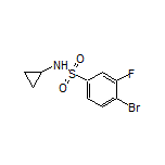 4-Bromo-N-cyclopropyl-3-fluorobenzenesulfonamide
