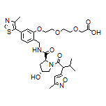 2-[2-[2-[2-[[(2S,4R)-4-Hydroxy-1-[3-methyl-2-(3-methylisoxazol-5-yl)butanoyl]pyrrolidine-2-carboxamido]methyl]-5-(4-methylthiazol-5-yl)phenoxy]ethoxy]ethoxy]acetic Acid