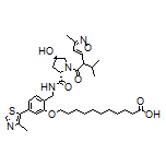 11-[2-[[(2S,4R)-4-Hydroxy-1-[3-methyl-2-(3-methylisoxazol-5-yl)butanoyl]pyrrolidine-2-carboxamido]methyl]-5-(4-methylthiazol-5-yl)phenoxy]undecanoic Acid