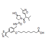 9-[2-[[(2S,4R)-4-Hydroxy-1-[3-methyl-2-(3-methylisoxazol-5-yl)butanoyl]pyrrolidine-2-carboxamido]methyl]-5-(4-methylthiazol-5-yl)phenoxy]nonanoic Acid